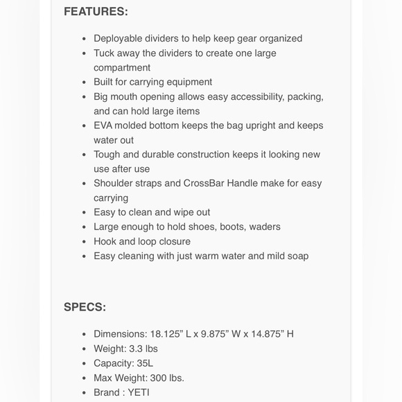 Yeti Camino 35 Tote in Cape Taupe - Picture 8 of 9